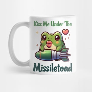 Kiss Me Under The Missile Toad Illustration Mug